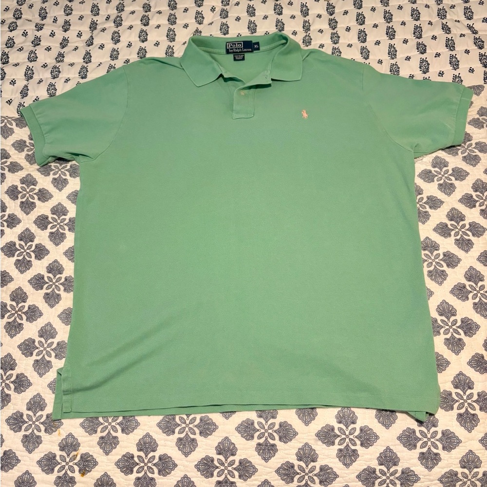 Mint Green Polo Shirt with Classic Design